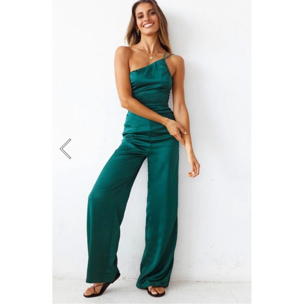 Hello Molly The Dance All Night Jumpsuit Green Party NWT 10 XL